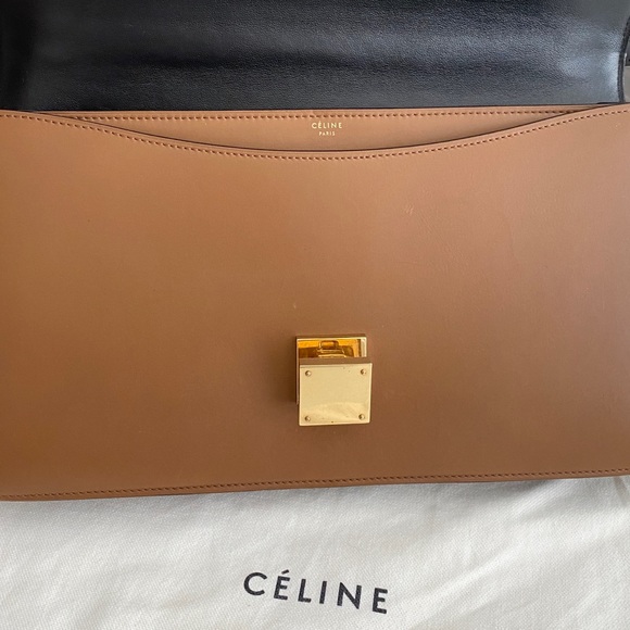 Auth celine bicolor medium case box bag preowned - Picture 3 of 16